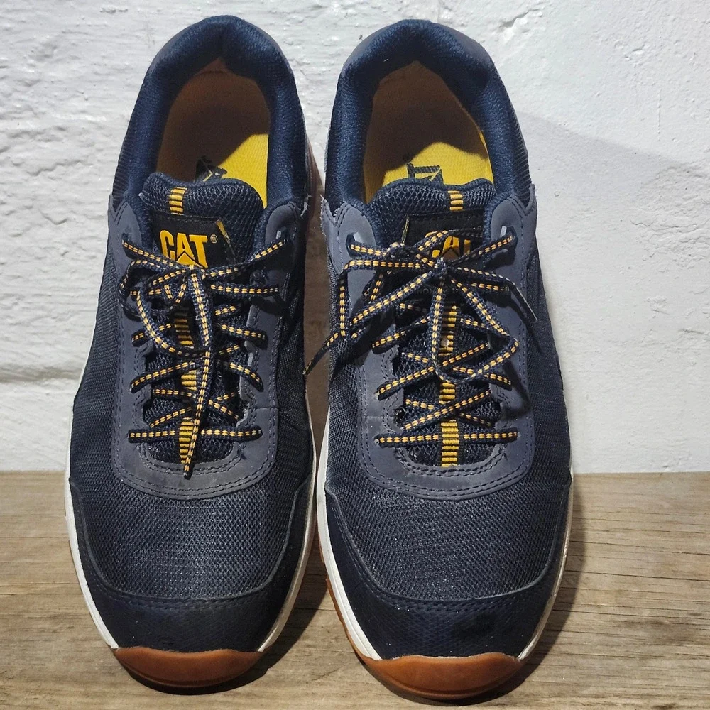 Caterpillar Streamline 2.0 Composite Toe Work Shoes Mens 10 Navy P91380 EH SRX